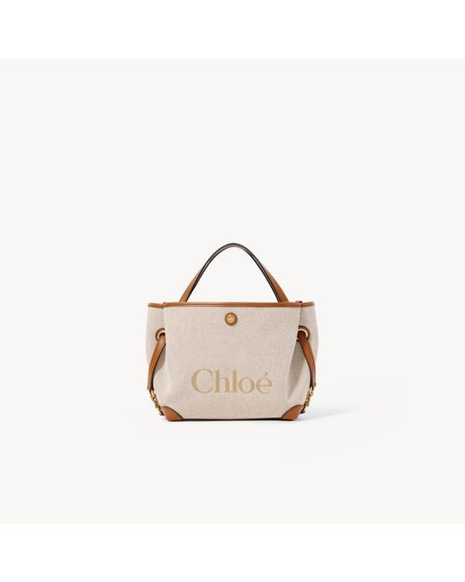 Chloé Natural Small Clover Double Carry Bag