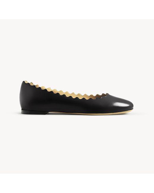 Chloé Laurenバレエパンプス 婦人向け ブラック サイズ 羊革 100 Black