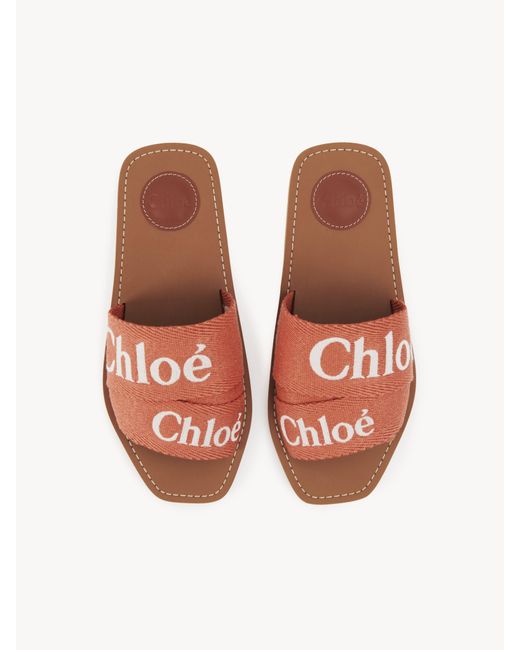 Chloé Brown Woody Flat Mule