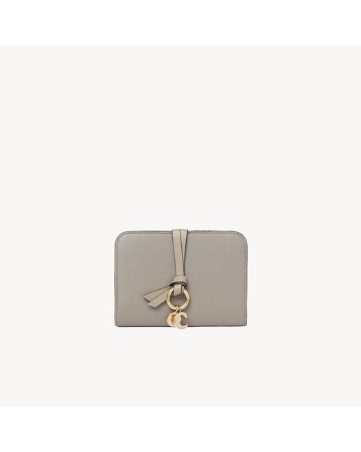 Chloé Gray Alphabet Bifold Wallet