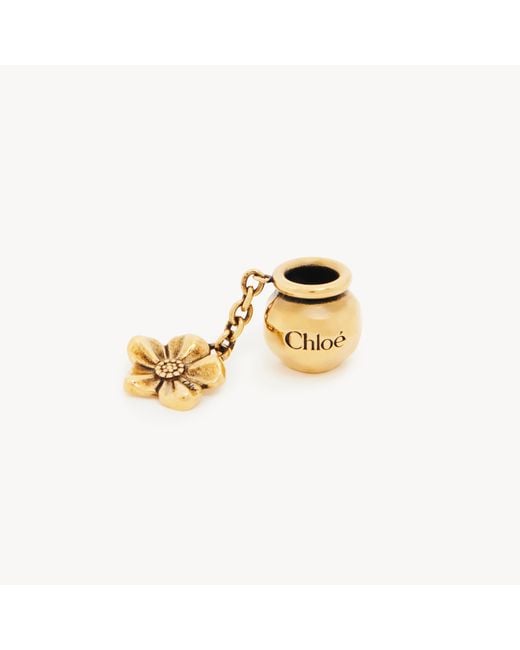 Chloé Metallic Sphere Flower Dice Charm For Bracelet Bag