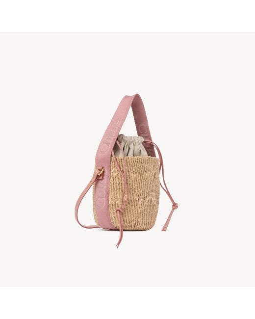 Chloé Pink Small Woody Basket