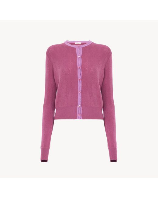 Chloé Pink Fitted Cardigan