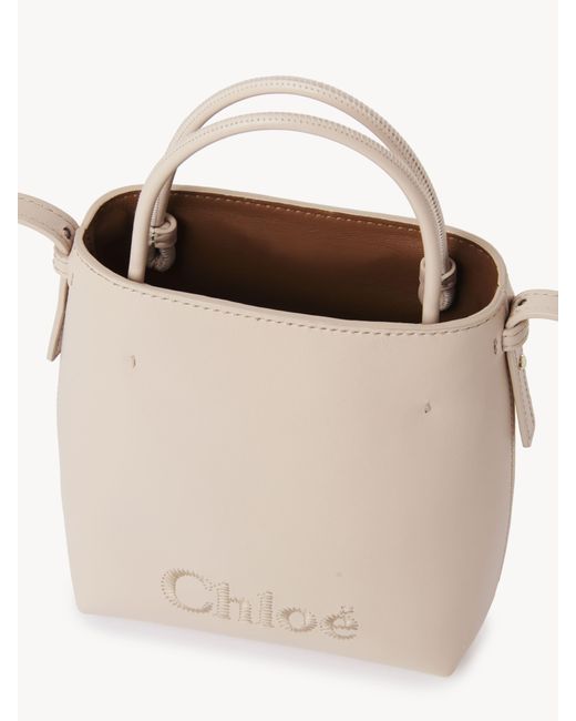 Chloé Black Chloé Sense Micro Tote Bag