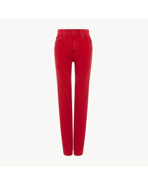 Chloé Red Slim Jeans