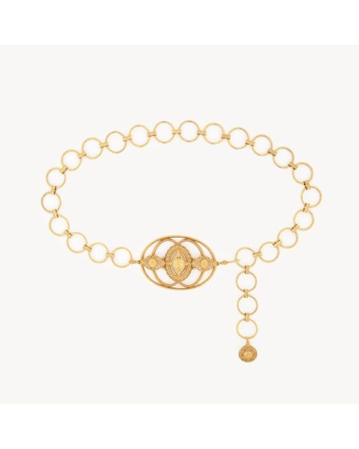 Cintura Gioiello Amulet Oro Taglia 100% Ottone di Chloé in Metallic