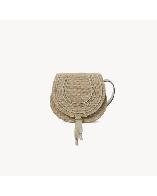 Borsa Saddle Marcie Piccola di Chloé in Natural