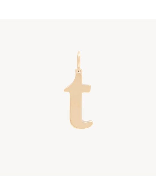 Chloé White Alphabet Letter T Charm