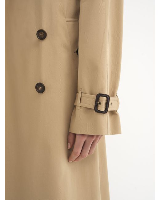 Chloé Natural Classic Trenchcoat In Cotton Gabardine With Cape