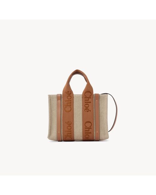 Chloé Brown Small Woody Tote Bag