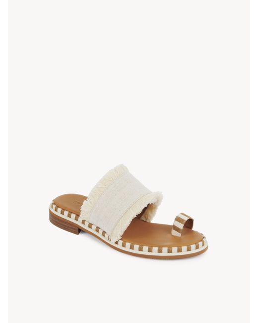 See By Chloé Natural Allyson Flat Sandal