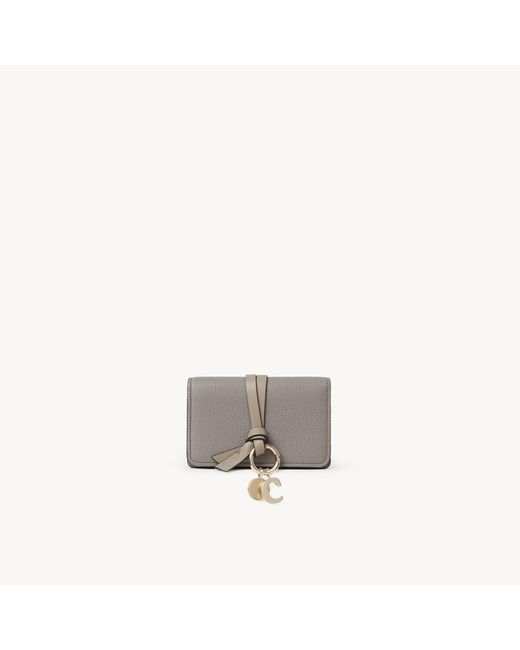 Chloé Gray Alphabet Card Holder