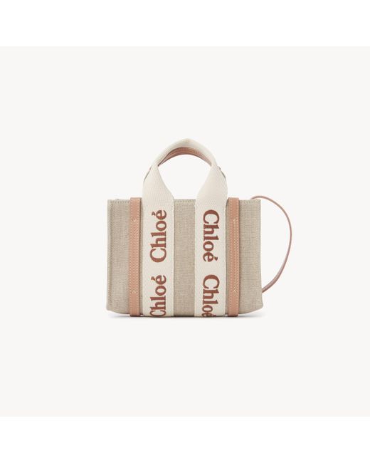 Tote Bag Mini Woody di Chloé in Orange