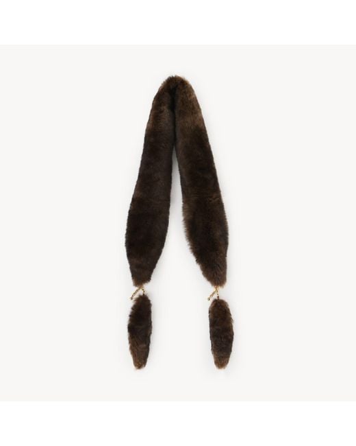 Sciarpa Chain Tails di Chloé in Black