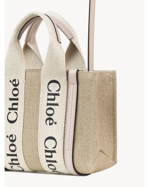 Chloé Woody Mini-Shopper in Natur | Lyst DE