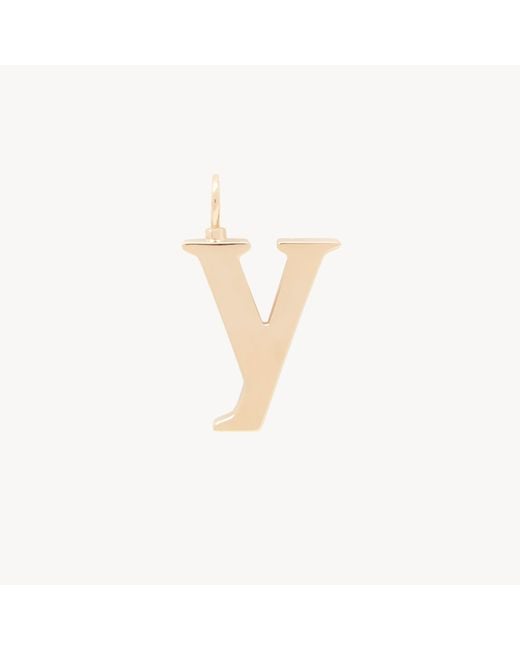 Chloé White Alphabet Letter Y Charm