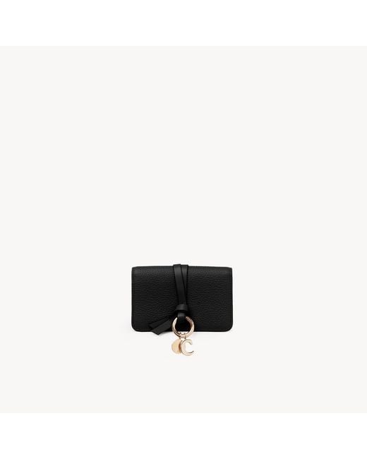 Chloé Black Alphabet Card Holder