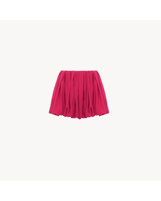 Chloé Red Mini Bloomer Shorts