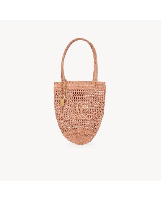 Chloé Pink Small Summer Banana Tote Bag