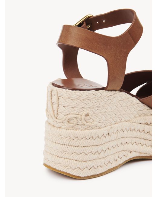 Chloé Natural Isla Wedge Espadrille