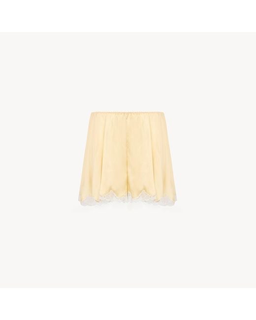 Chloé Natural Fluid Shorts
