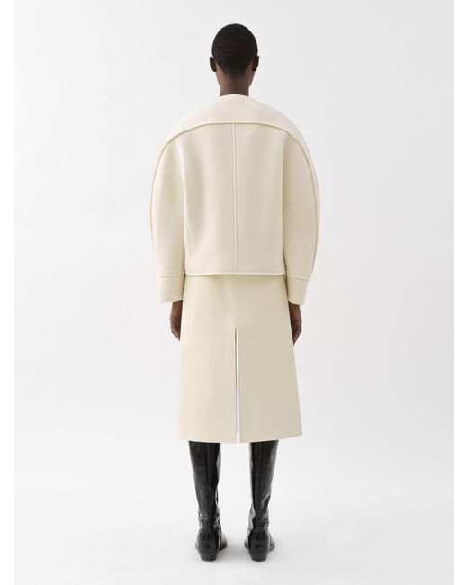 Chloé Boxy Jacket in White | Lyst
