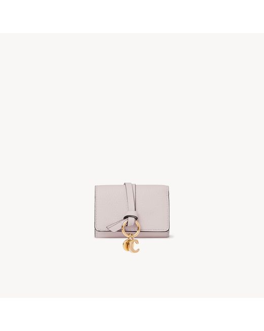 Chloé White Alphabet Mini Tri-fold Wallet