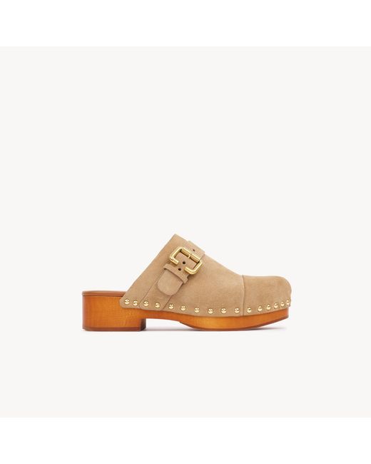 Chloé Natural Jeannette Clogs