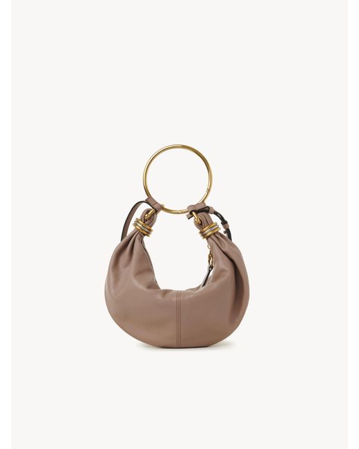 Chloé グレインレザー製スモールBracelet Hobo Bag 婦人向け ピンク サイズ 牛革（カーフ） 100 Multicolor