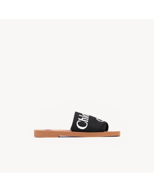Mules Woody Chloé en coloris Black