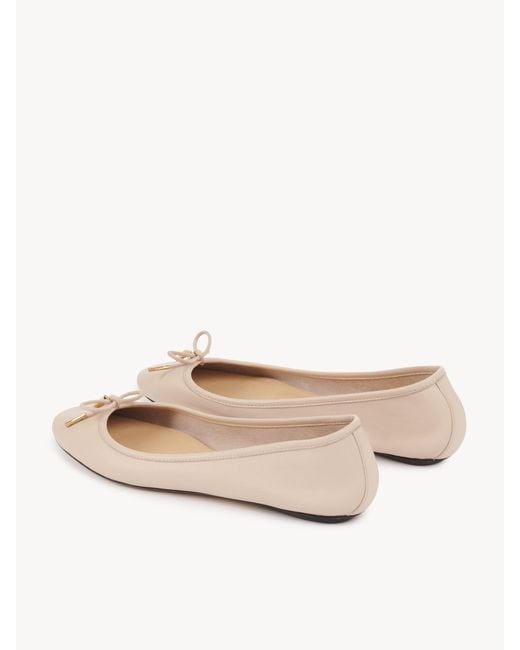 Chloé Iris Ballerina in Natural | Lyst
