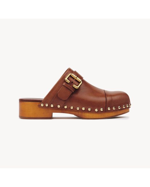Chloé Brown Jeannette Clog