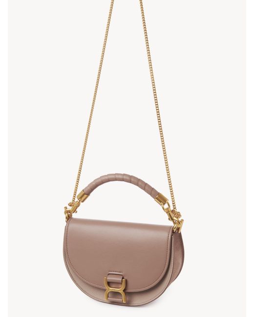 Chloé Brown Marcie Chain Flap Bag