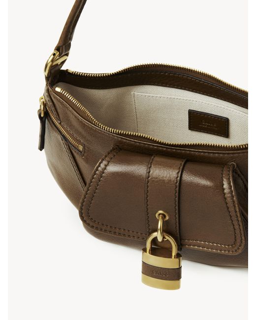Chloé Green The 99 Shoulder Bag In Grained Leather