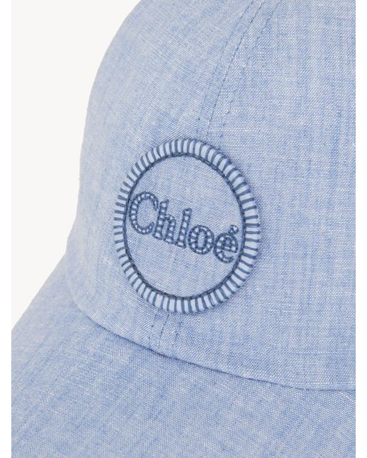 Chloé Blue Swing Cap In Cotton