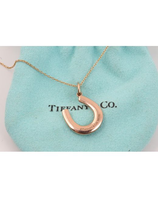 gold horseshoe necklace tiffany