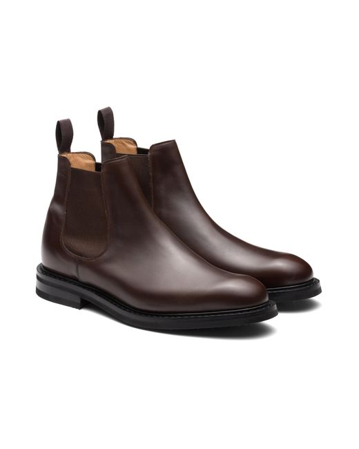 Church's Brown Nevada Leather Chelsea Boot for men