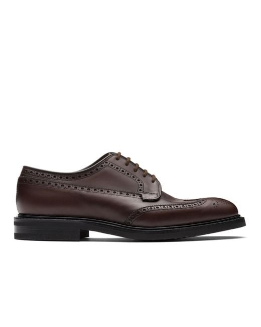 Church's Brown Nevada Leather Derby Brogue for men