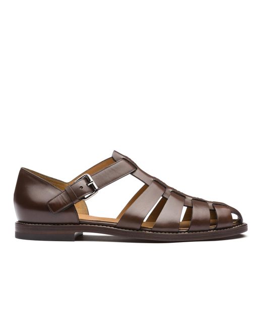 Church's Brown Nevada Leather Sandal for men