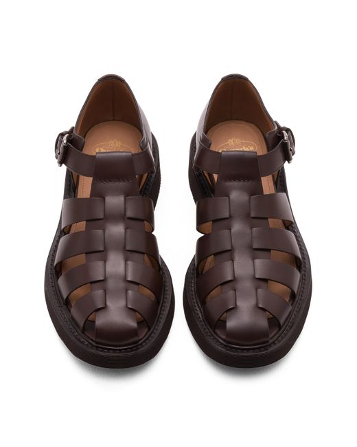 Church's Black Calf Leather Sandal for men
