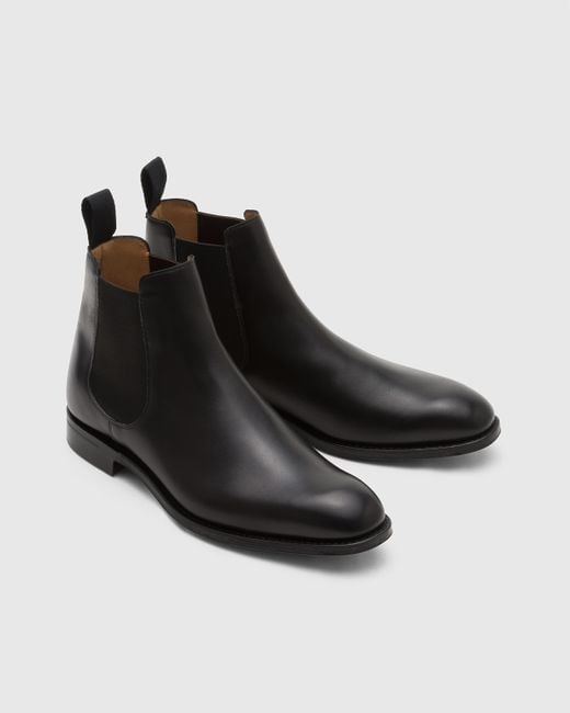 Church's Black Calf Leather Chelsea Boot for men