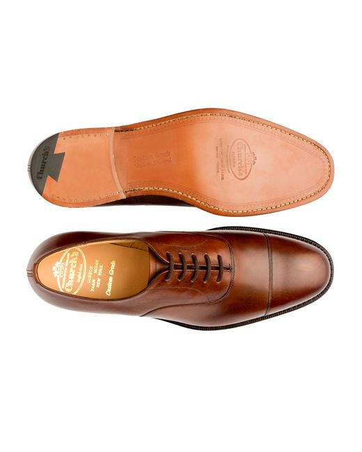 Church's Brown Nevada Leather Oxford for men