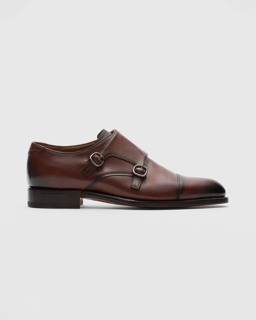 Church's Brown Doha Leather Monk Strap for men