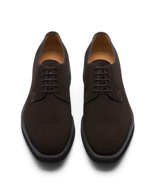 Church's Black Soft Suede Leather Derby for men