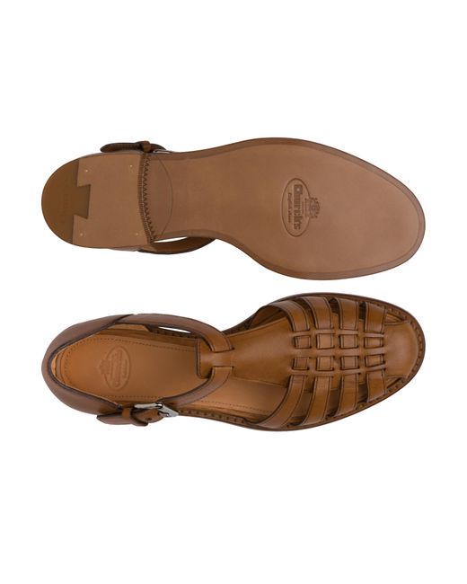 Church's Brown Prestige Calf Leather Sandal
