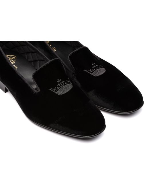 Church's Black Velvet Crown Loafer for men
