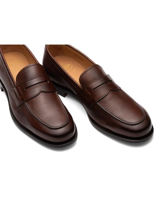 Church's Brown Soft Grain Calf Leather Loafer for men