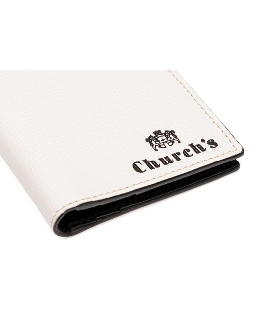 Church's White St James Leather Card Holder for men