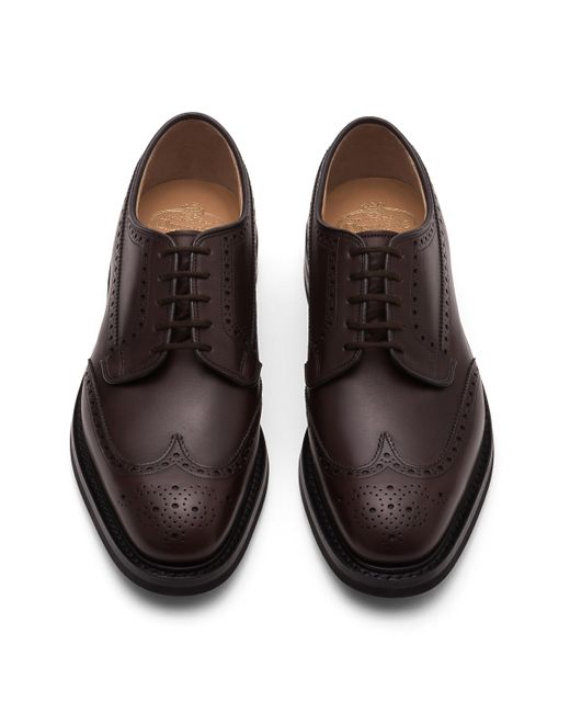 Church's Brown Nevada Leather Derby Brogue for men