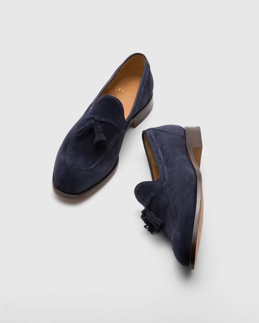 Church's Blue Soft Suede Loafer for men